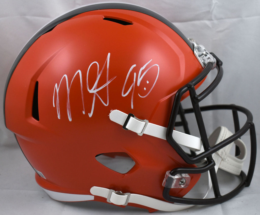 football garrett helmet Myles Garrett Autographed Cleveland Browns F/S Speed Helmet