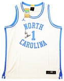 UNC ROY WILLIAMS AUTOGRAPHED WHITE NIKE JORDAN LIMITED JERSEY XL BECKETT 212157