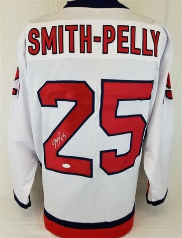 Devante Smith-Pelly Signed Washington Capitals White Home Jersey (JSA COA)