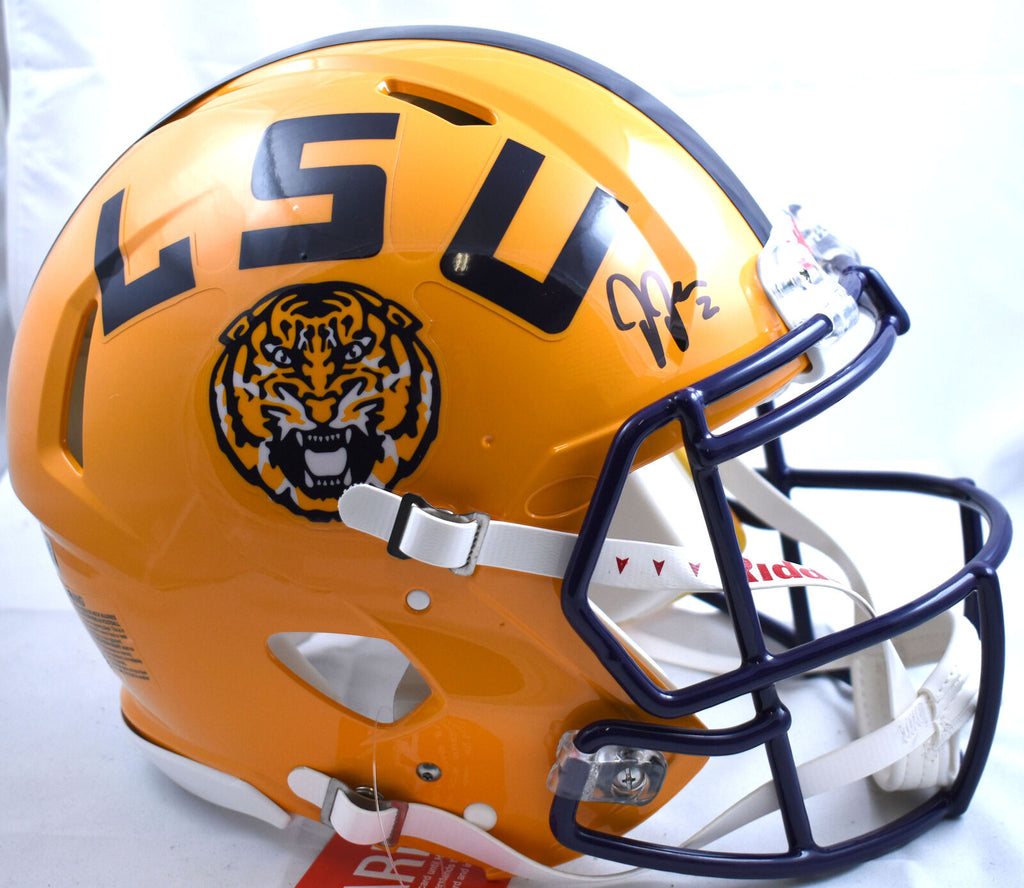 Justin Jefferson Signed LSU Tigers F/S Speed Authentic Helmet
