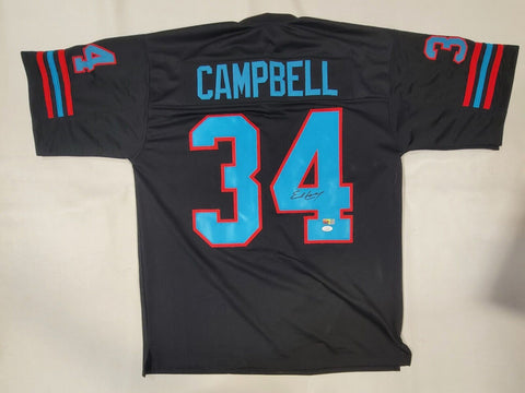 EARL CAMPBELL AUTOGRAPHED SIGNED PRO STYLE XL JERSEY w/ JSA STICKER ONLY