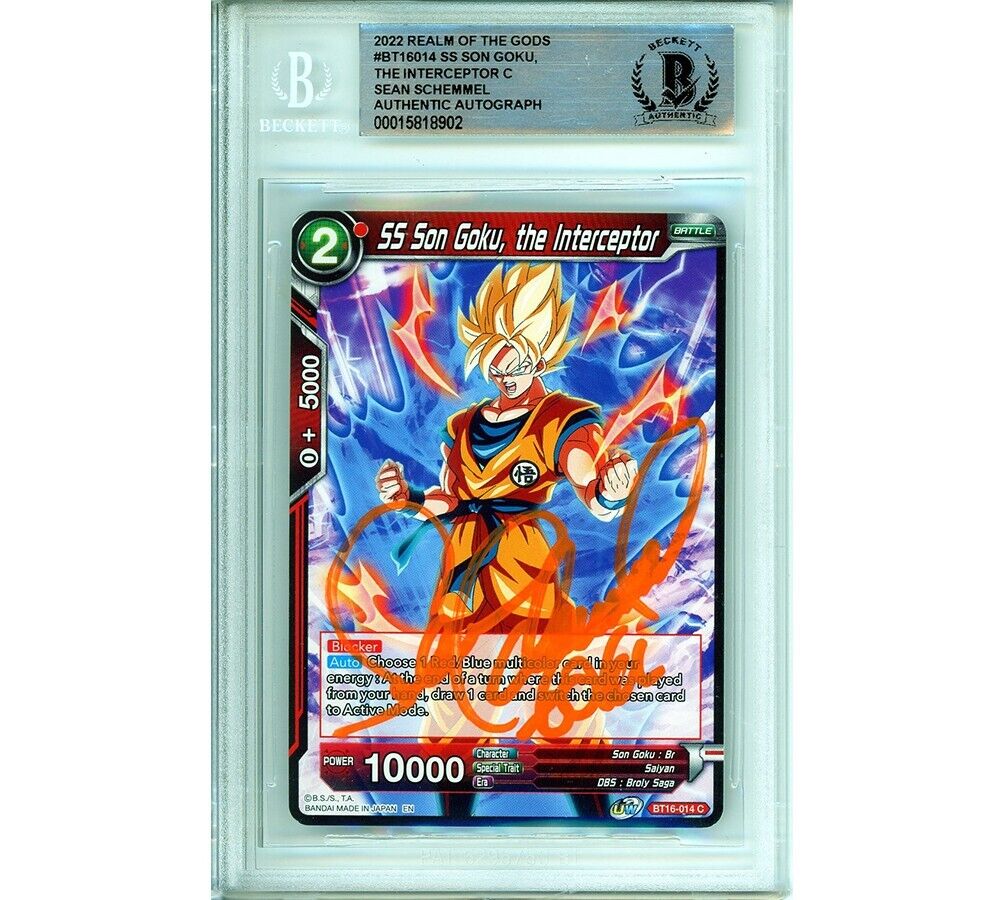 Sean Schemmel Signed Dragon Ball Graded Encapsulated Card Super Sports Center Sean Schemmel Signed Dragon Ball Graded Encapsulated Card Super Sports Center