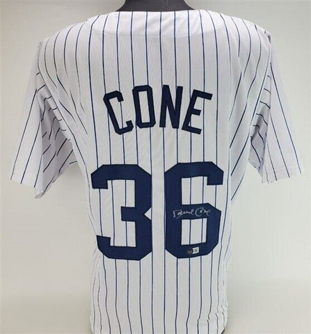 David Cone Signed New York Yankees Jersey (Beckett) 5xWorld Series Champ Pitcher