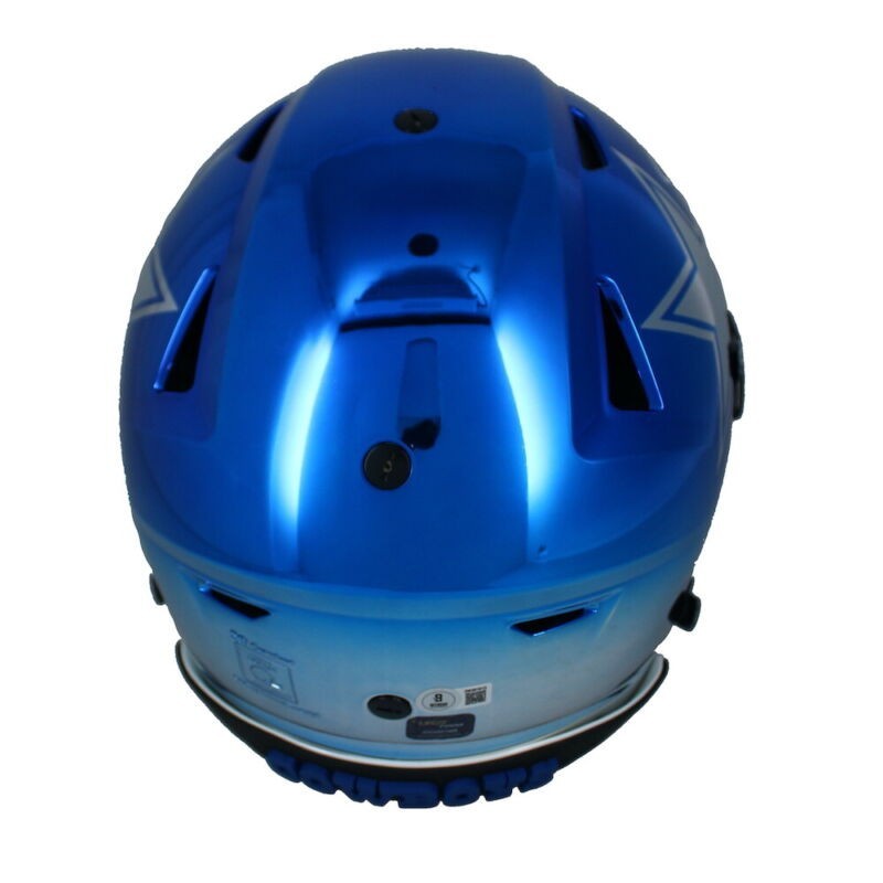 bill smiths helmets Emmitt Smith Autographed Cowboys Chrome Authentic SpeedFlex Helmet Bec – Super Sports Center