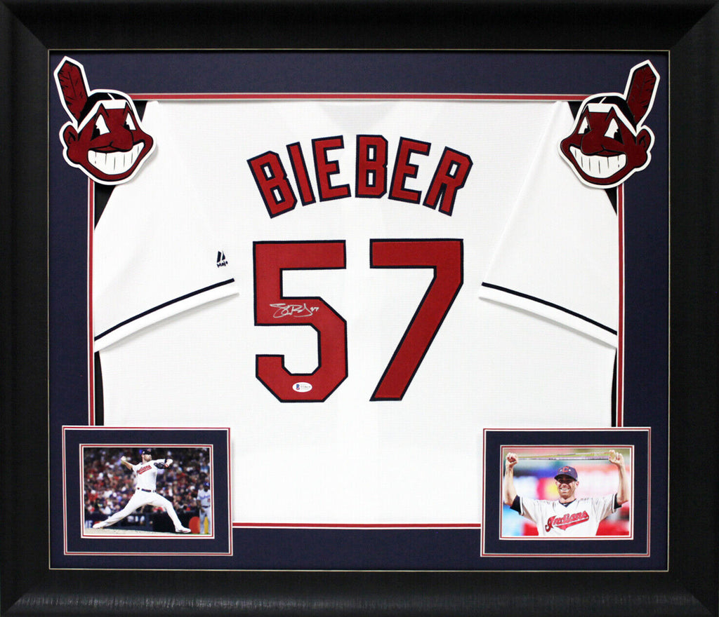 Charlie Sheen Autographed Signed Indians Majestic Jersey - Rick