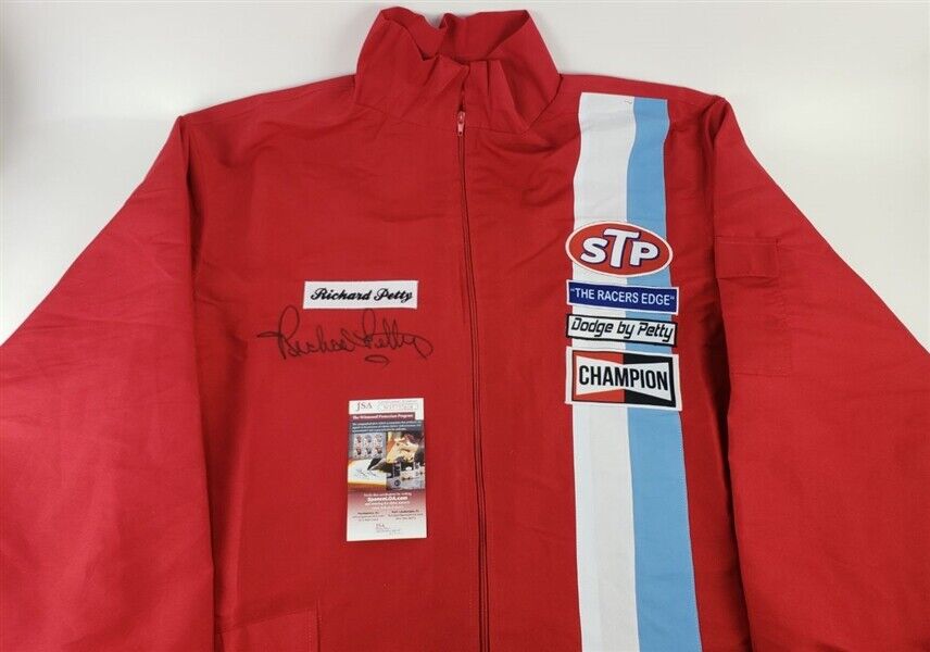 Richard Petty Signed Nascar Racing Jacket (JSA Witness COA) Nascar