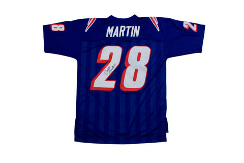 Curtis Martin New England Patriots Signed Authentic Mitchell & Ness Jersey PA