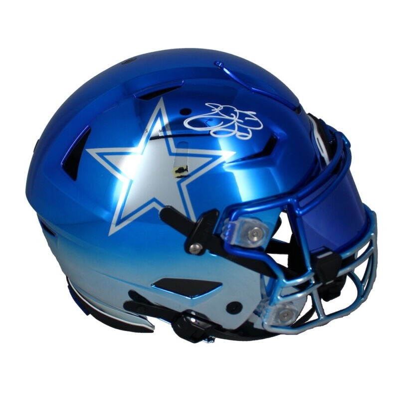 Emmitt Smith Autographed Cowboys Chrome Authentic SpeedFlex Helmet Bec – Super Sports Center Emmitt Smith Autographed Cowboys Chrome Authentic SpeedFlex Helmet Bec – Super Sports Center