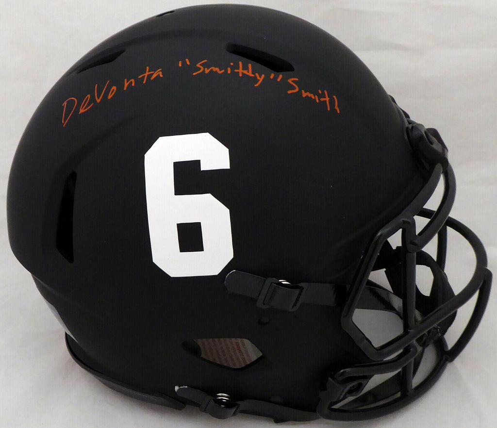 DEVONTA SMITH AUTOGRAPHED ALABAMA ECLIPSE FULL SIZE AUTH HELMET