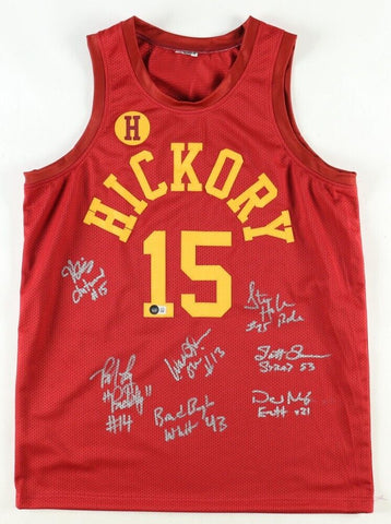 Hoosiers Signed Chitwood Jersey (Beckett) 1986 Movie/ Signed by 7 Cast Members
