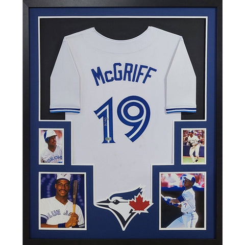 Fred McGriff Autographed Signed Framed Toronto Blue Jays Jersey BECKETT