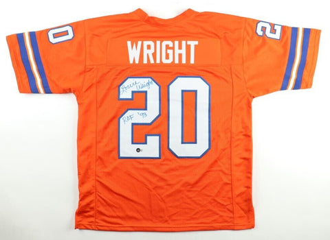 Louis Wright Signed Denver Broncos Jersey Inscribed ROF '93 (Beckett) 5xPro Bowl