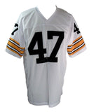 Mel Blount HOF Autographed White Custom Football Jersey Pittsburgh Steelers JSA