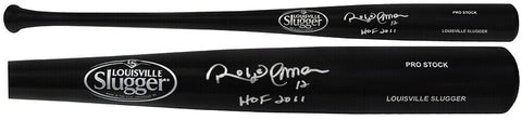 Roberto Alomar Signed Louisville Slugger Black Baseball Bat w/HOF'11 - (SS COA)