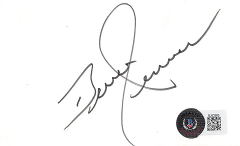 Bruce Jenner Olympics Decathlon Authentic Signed 3x5 Index Card BAS #BJ63965