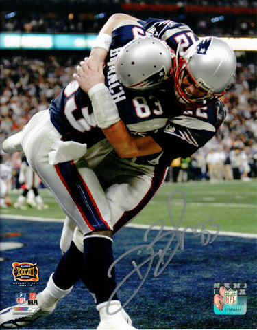 Deion Branch New England Patriots Signed Autographed 8x10 with Brady SB XXXVIII