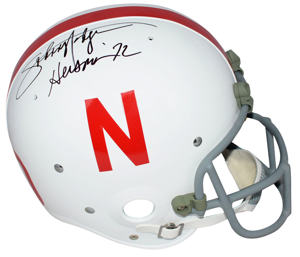 JOHNNY RODGERS SIGNED NEBRASKA CORNHUSKERS FULL SIZE THROWBACK RK HELM – Super Sports Center