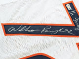 BEARS WILLIAM PERRY AUTOGRAPHED WHITE JERSEY "THE FRIDGE" BECKETT WITNESS 220902