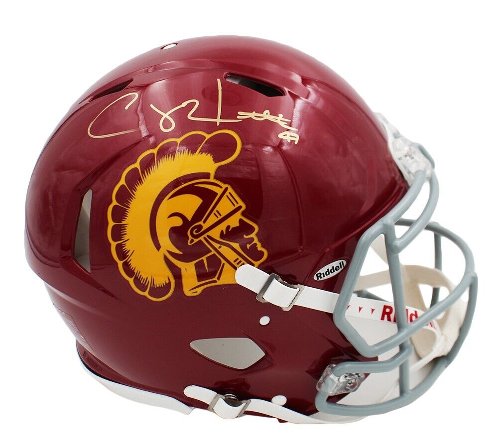 clay football helmet Clay Matthews Signed USC Trojans Speed Authentic NCAA Helmet – Super Sports Center