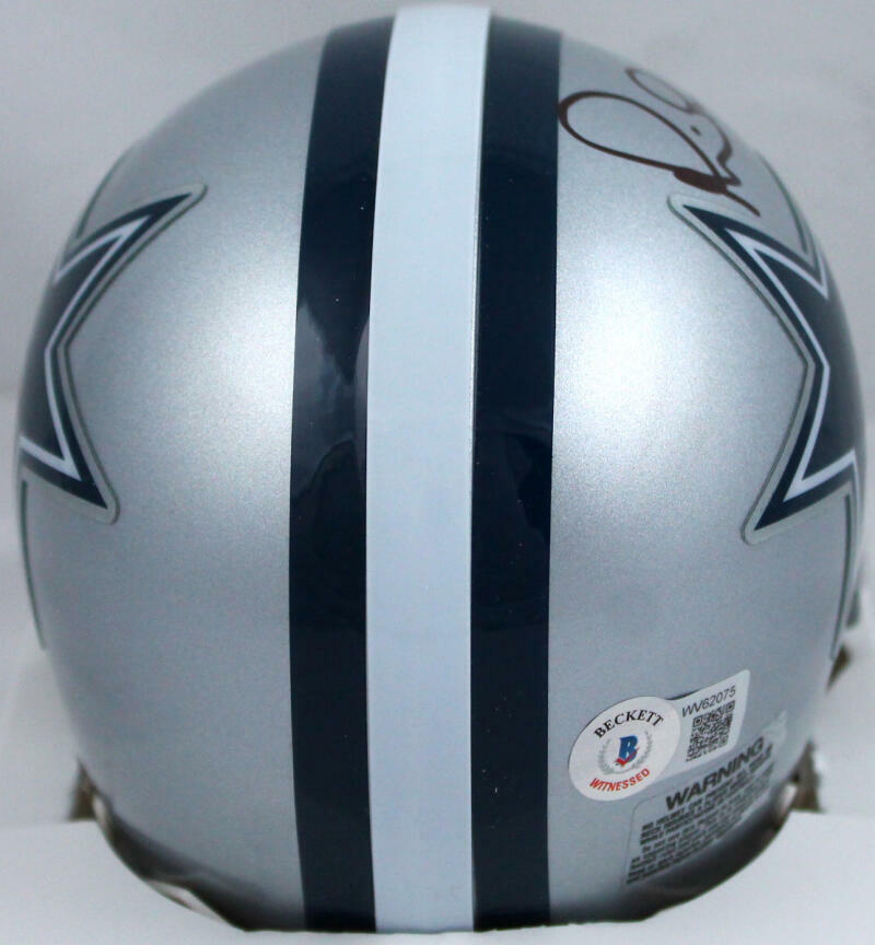 Michael Irvin Autographed Dallas Cowboys Mini Helmet *front-Beckett W ...