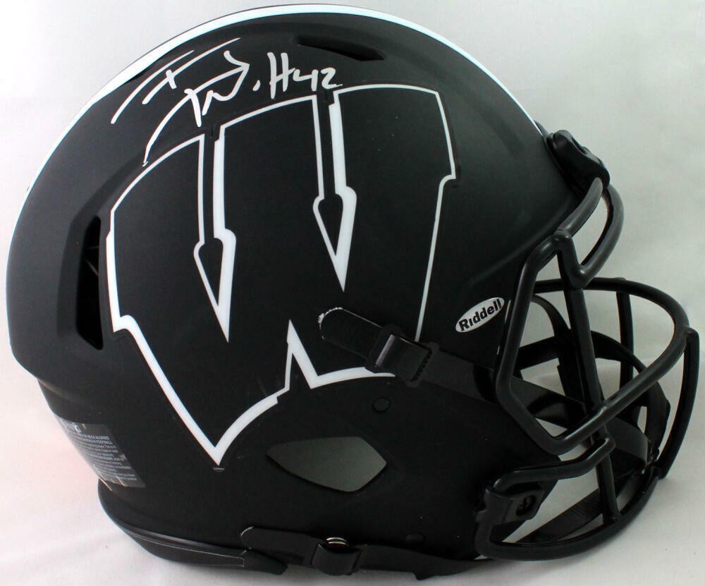 T.J. Watt Autographed Wisconsin Badgers Eclipse Authentic Helmet