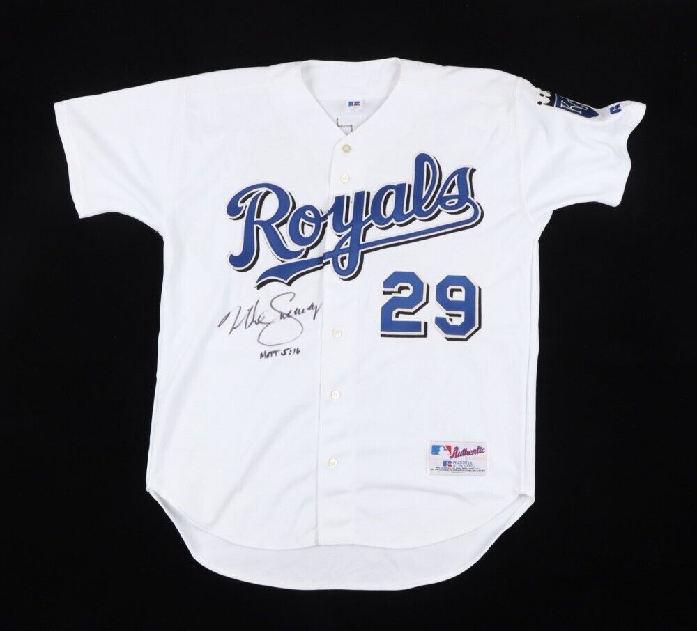 Mike Sweeney Signed Kansas City Royals Russell Athletic Style