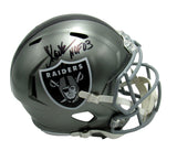 Marcus Allen HOF Signed Raiders Flash Full Size Replica Helmet Beckett 167555