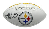 Brett Keisel Autographed Pittsburgh Steelers Full Size Logo Football JSA
