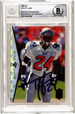 Ty Law Autographed 1995 SP #174 Rookie Card Beckett Slab 40759