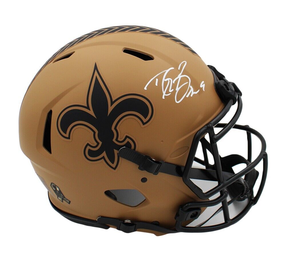drew brees football helmet Drew Brees Signed New Orleans Saints Speed Authentic STS 2 NFL Helmet