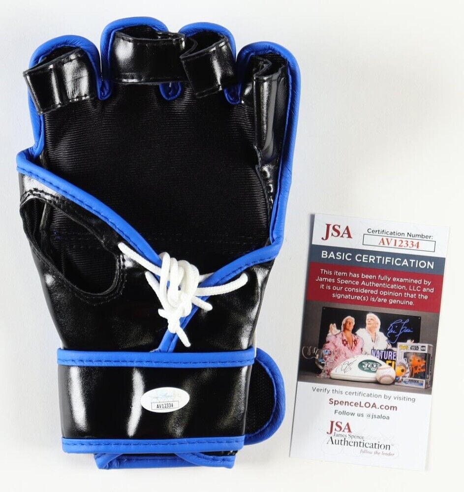 Nick Diaz Signed UFC Glove (JSA COA) Active in MMA 2001-2015, 2021