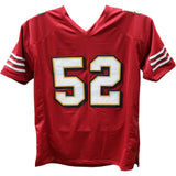 Patrick Willis Autographed/Signed Pro Style Scarlet Jersey HOF Beckett 43668