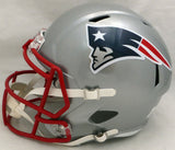 Mac Jones Autographed Signed Patriots Full Size Speed Helmet Beckett QR #BH52441