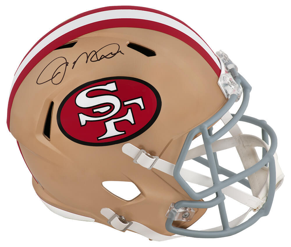Joe Montana Signed 49ers Riddell Full Size Speed Replica Helmet Joe Montana Signed 49ers Riddell Full Size Speed Replica Helmet