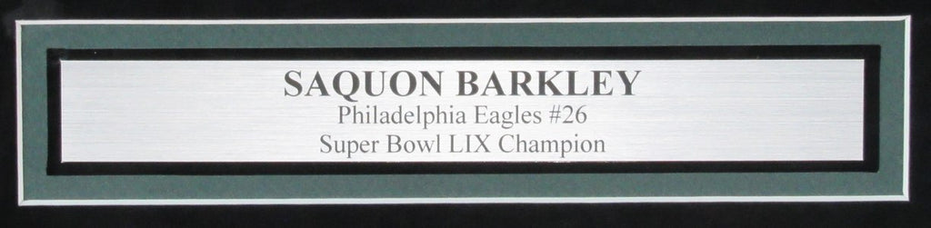 Saquon Barkley Signed/Auto 16x20 Photo Eagles Super Bowl LIX Framed PS ...