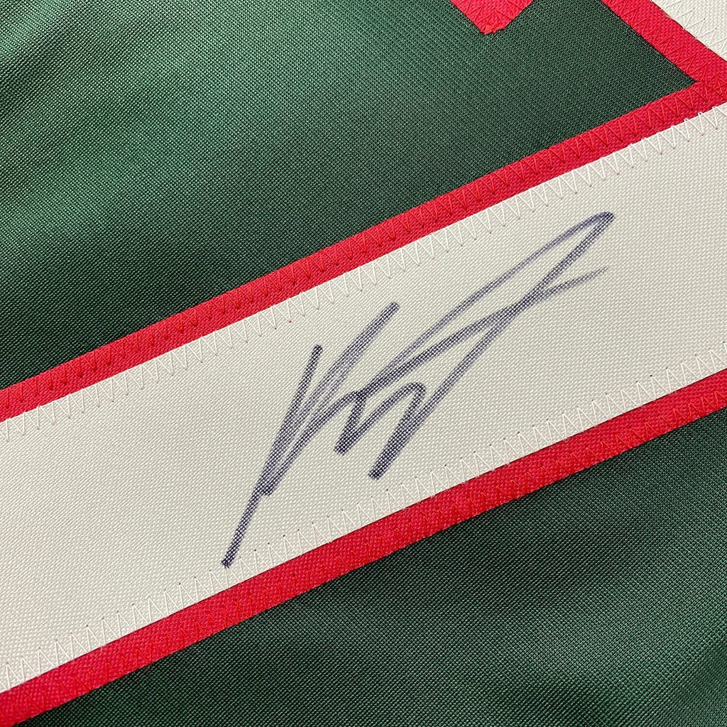Framed Autographed/Signed Kirill Kaprizov 33x42 Minnesota Green