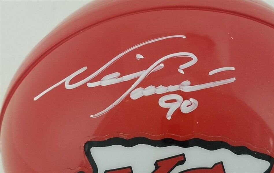 Neil Smith Signed Kansas City Chiefs Mini Helmet (JSA Witness COA