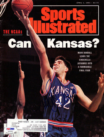 Mark Randall Autographed Sports Illustrated Magazine Kansas PSA/DNA #X62961