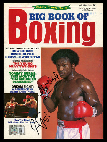Aaron Pryor & Arguello Autographed Big Book of Boxing Magazine Beckett BK08727