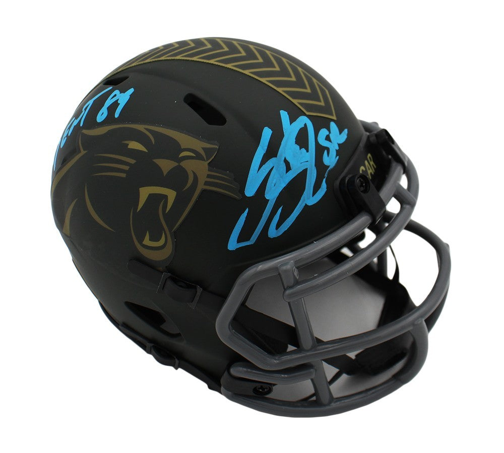 carolina panthers football helmet Steve Smith Sr. Signed Carolina Panthers Speed STS 4 NFL Mini Helmet – Super Sports Center