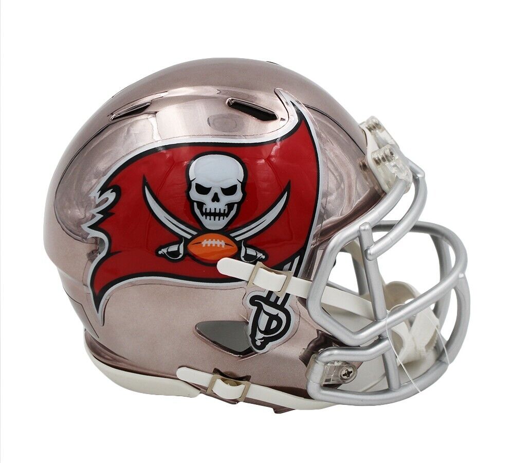 chrome football helmets mini nfl Tampa Bay Buccaneers Unsigned Speed Chrome NFL Mini Helmet – Super Sports Center