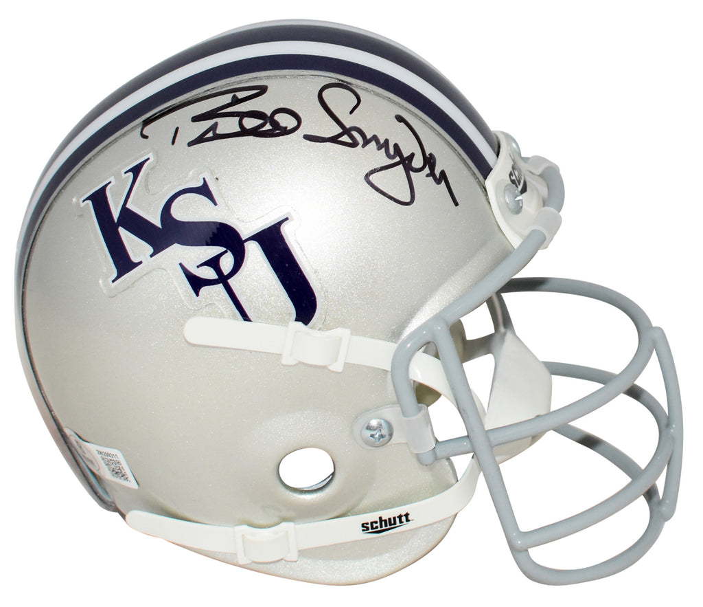 autographed k state football head coach mini helmet BILL SNYDER AUTOGRAPHED KANSAS STATE WILDCATS THROWBACK MINI HELMET BECKETT