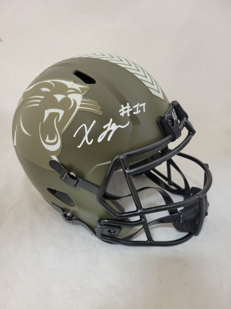 carolina panthers speed replica football helmet XAVIER LEGETTE SIGNED CAROLINA PANTHERS F/S STS SPEED REP HELMET BECKE – Super Sports Center