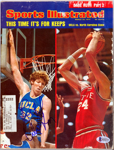 Bill Walton Autographed Sports Illustrated Magazine UCLA Bruins Beckett #B26273
