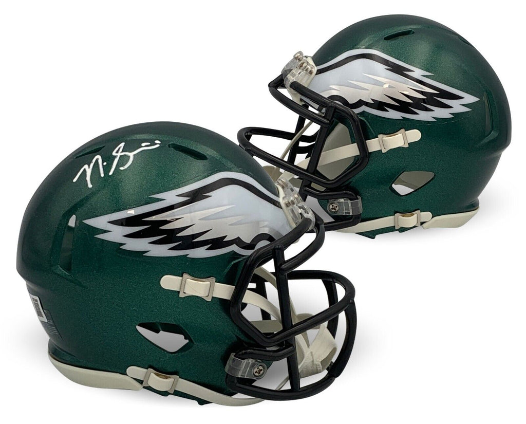 collectible mini helmets football Nick Sirianni Autographed Philadelphia Eagles Football Mini Helmet Bec – Super Sports Center