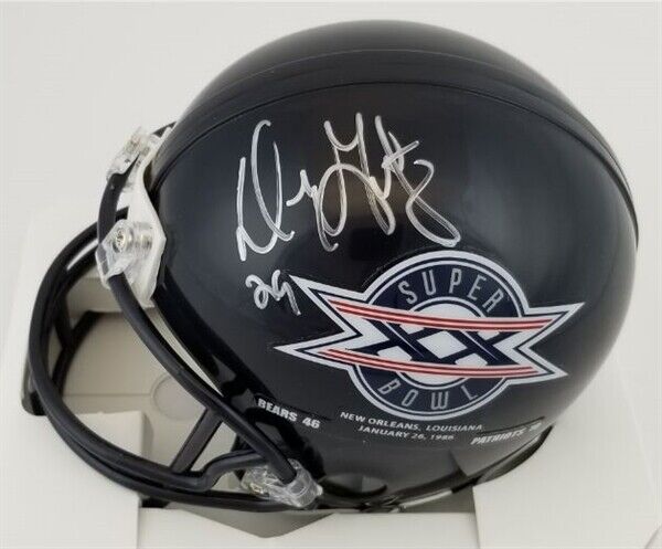 1985 chicago bears signed football helmet Mike Ditka & Dan Hampton Autographed at his Designs out of the Norm Mike Ditka Signed Bears Mini