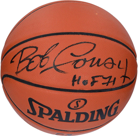 Bob Cousy Boston Celtics Signed Indoor/Outdoor Basketball & "HOF 71" Insc