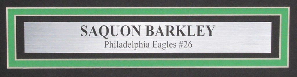 Saquon Barkley Signed/Autographed 16x20 Photo Eagles Framed Beckett 19 ...