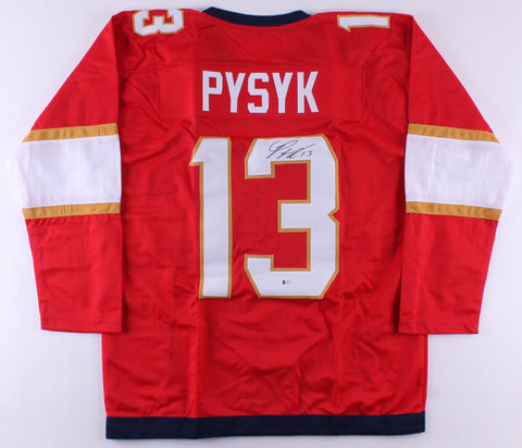 Mark Pysyk Signed Panthers Jersey (Beckett COA) Florida Defenseman / Right Wing