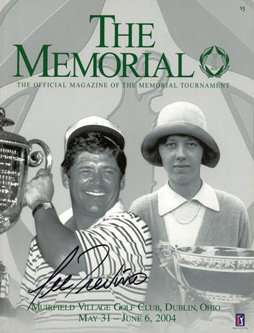 Lee Trevino Autographed 5/31/2004 The Memorial Magazine Beckett 38161